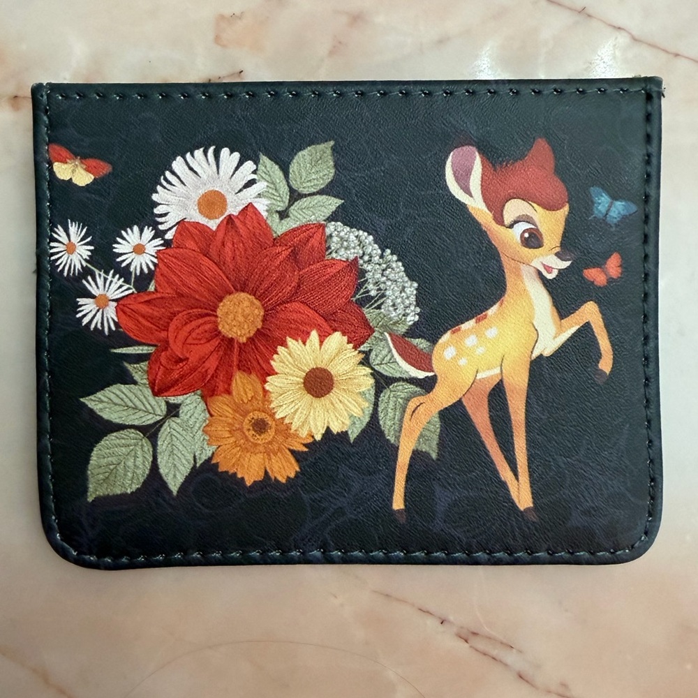Disney Floral Bambi Card Holder NWOT